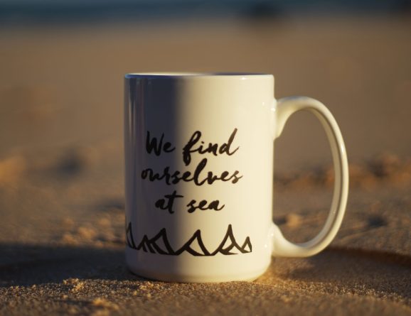 we find ourselves at sea mug