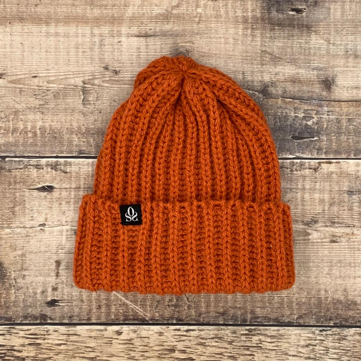 Orange orange alpaca beanie