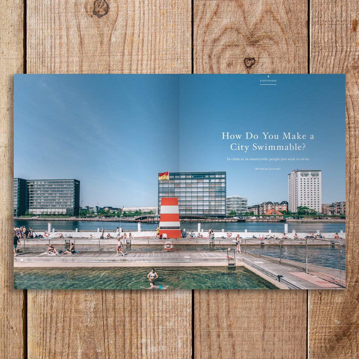 Interior spread from Elsewhere magazine